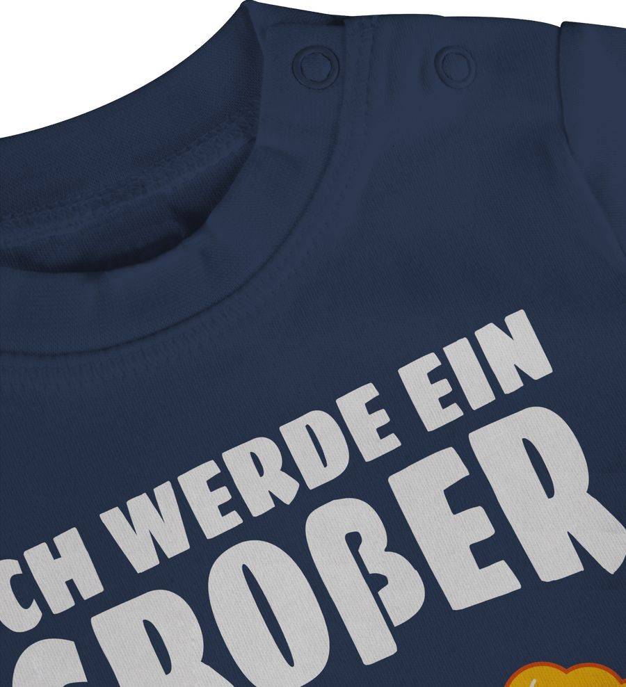 Shirtracer Ich werde ein großer Bruder mit Löwen - weiß: Tshirt Turnbeutel Shirtracer Jubiläumsangebot