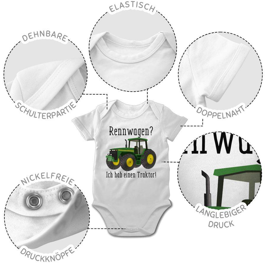 Shirtracer Rennwagen Ich habe einen Traktor - Geschenk Landwirt Trecker Bauer Geschenkidee Shirtracer Lagerräumung