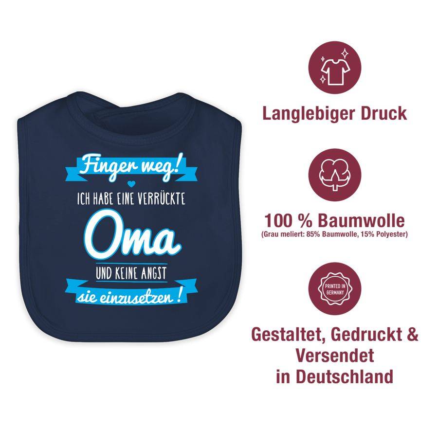 Shirtracer Ich habe eine verrückte Oma blau Shirts & Mehr Shirtracer Online Outlet