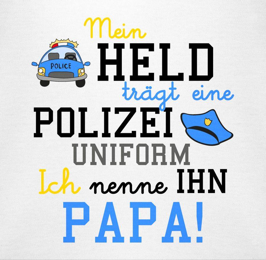 Shirtracer Mein Held trägt eine Polizeiuniform: Tshirt Gym Bag Shirtracer Bestseller
