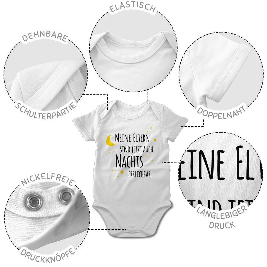 Shirtracer Meine Eltern sind jetzt auch nachts erreichbar Sterne schwarz/gelb: Tshirt Gym B Shirtracer Tägliche Deals