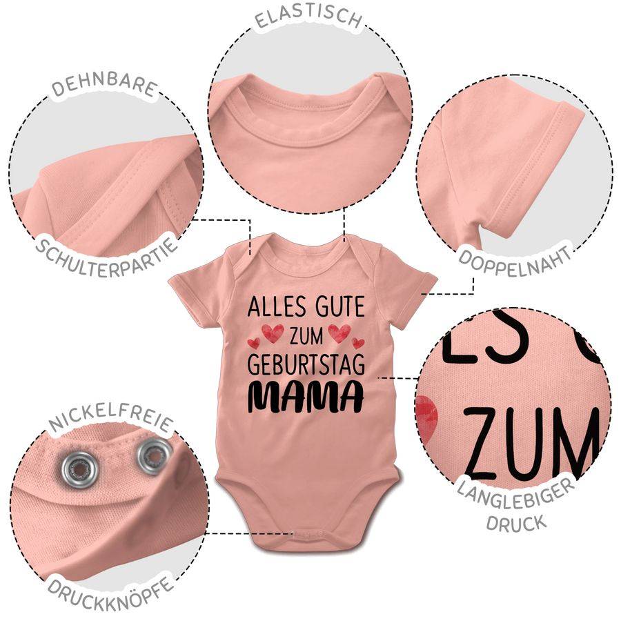 Shirtracer Alles gute zum Geburtstag Mama schwarz: Tshirt Rucksack Shirtracer Tiefpreis