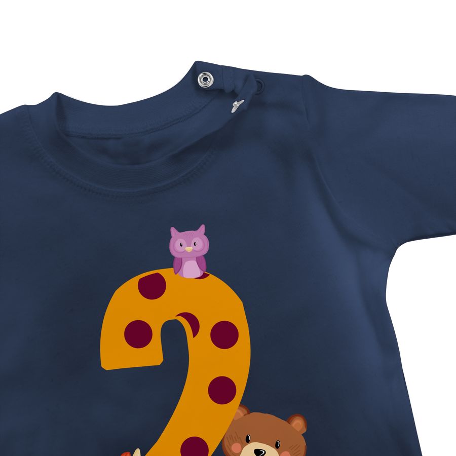 Shirtracer Waldtiere - Bär Waschbär Fuchs Eule zum Zweiten: Tshirt Turnbeutel Shirtracer Kostenlose Rückgabe
