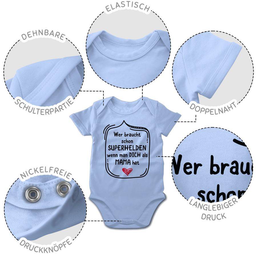 Shirtracer Wer braucht schon Superhelden wenn man dich als Mama hat Shirts & Mehr Shirtracer Bis zu 65% Rabatt