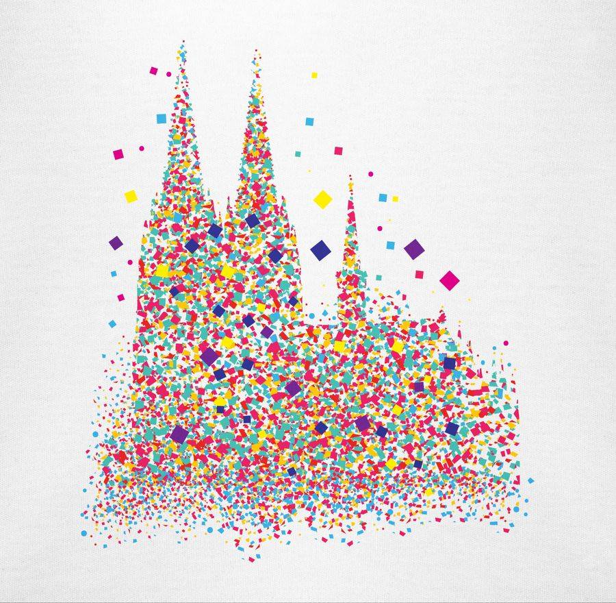 Shirtracer Kölner Dom Konfetti Shirts & Mehr Shirtracer Sonderangebot der Fabrik