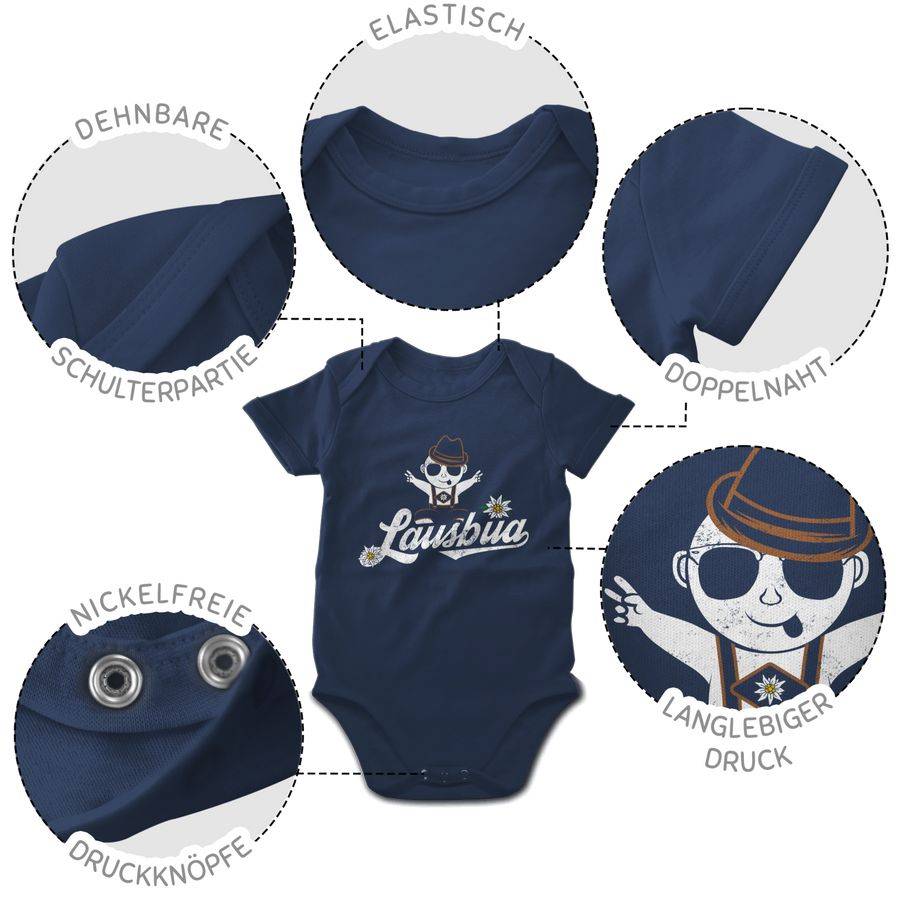 Shirtracer Lausbua Baby Vintage: T-Shirt Turnbeutel Shirtracer 50% Rabatt mit kostenlosem Versand