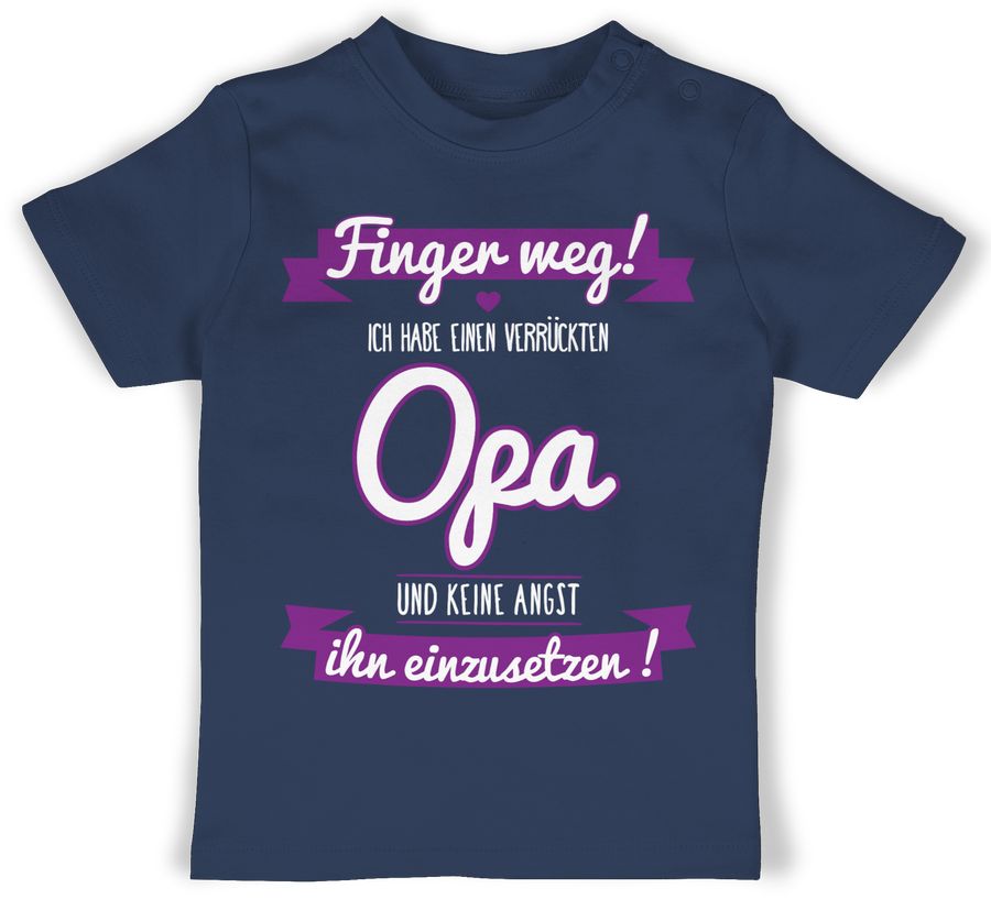 Shirtracer Ich habe einen verrückten Opa lila Shirts & Mehr Shirtracer Fabrikladen