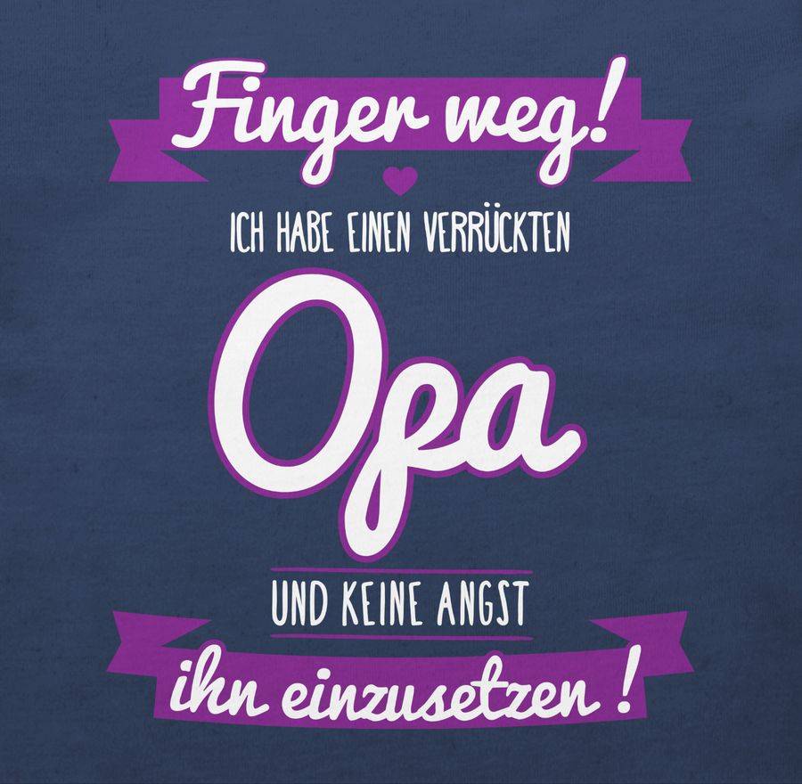 Shirtracer Ich habe einen verrückten Opa lila Shirts & Mehr Shirtracer Fabrikladen