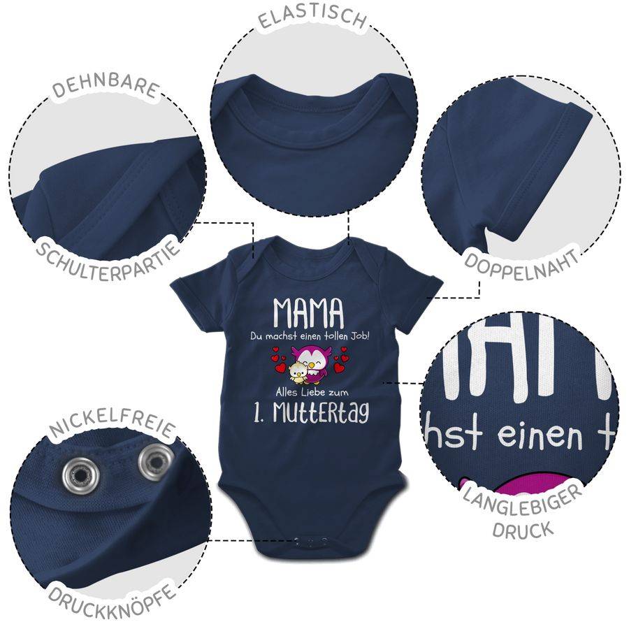 Shirtracer Mama du machst einen tollen Job alles Liebe zum 1. Muttertag weiß: T-Shirt Gym B Shirtracer 50% Rabatt für begrenzte Zeit
