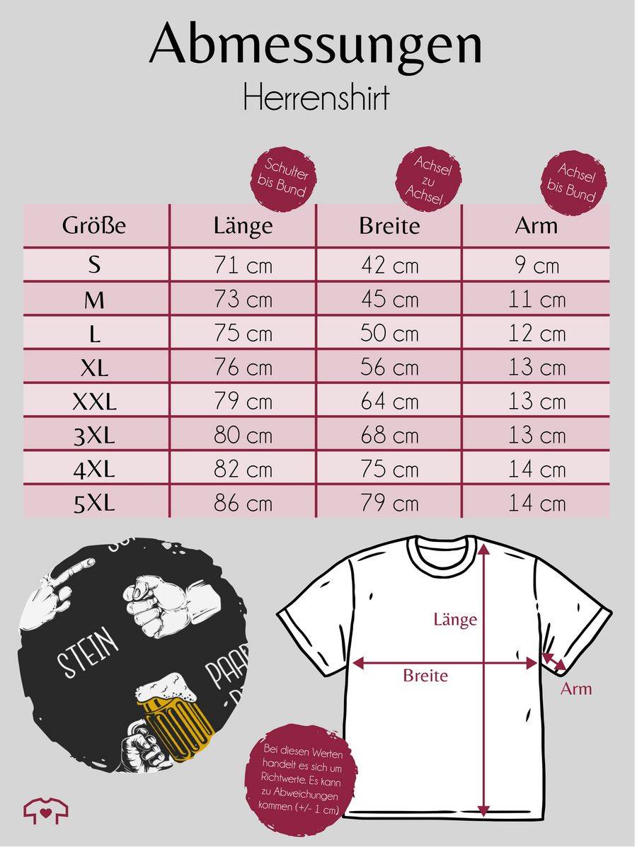 Shirtracer Biergeschenke Lustig - Schere Stein Bier - Hopfen - Herrentag Geschenk: T-Shirt Shirtracer Flash Sale