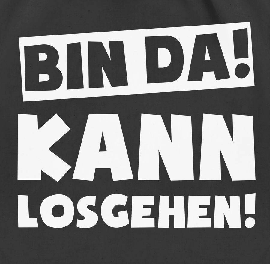 Shirtracer Bin da kann losgehen: T-Shirt Rucksack Shirtracer Black Friday