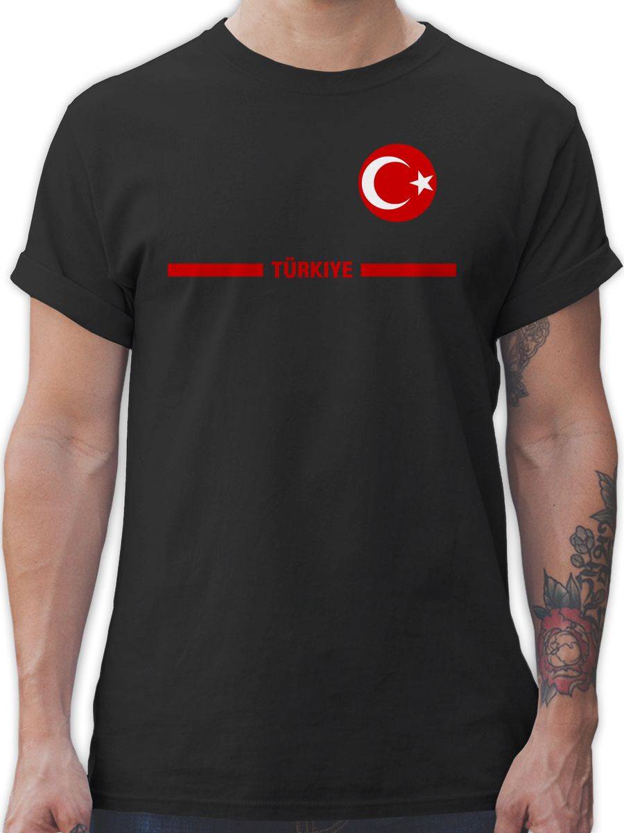 Shirtracer Türkei Trikot Wappen Türkiye mit Stolz Türkisches Fan-Motiv Shirtracer Weihnachtsangebot