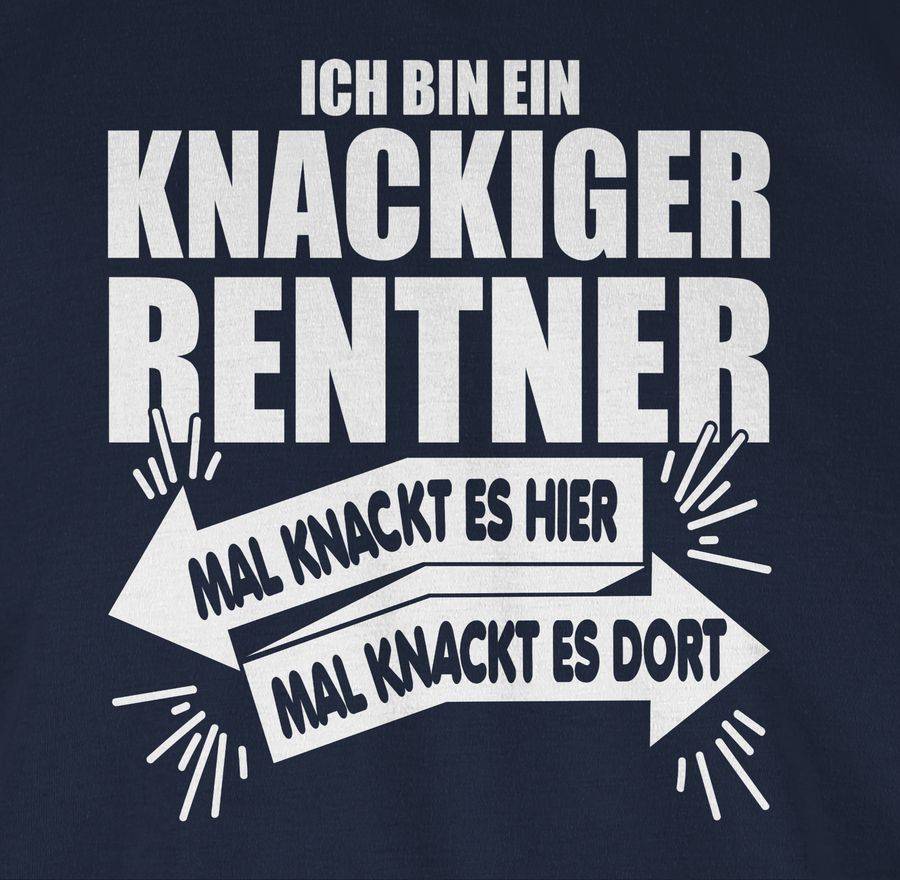 Shirtracer Ich bin ein knackiger Rentner: T-Shirt Turnbeutel Shirtracer Räumungsverkauf