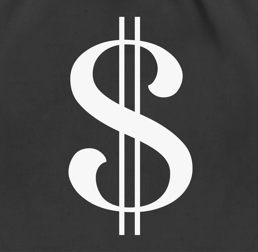 Shirtracer Dollar Kostüm weiß Shirts & Mehr Shirtracer Letzte 3 Tage