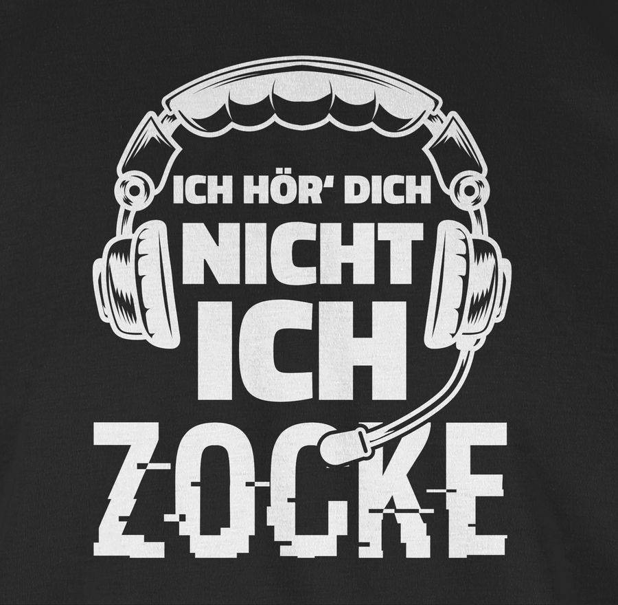 Shirtracer Ich hör dich nicht ich zocke Headset Glitch Weiß: Tshirt Gym Bag Shirtracer JETZT KAUFEN