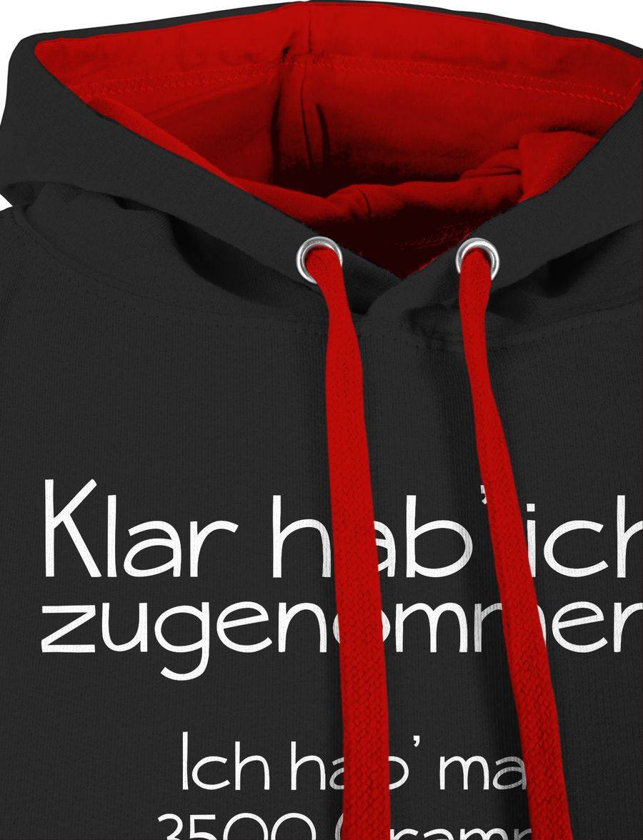 Shirtracer Klar hab' ich zugenommen: Tshirt Turnbeutel Shirtracer Nur noch ein Tag übrig