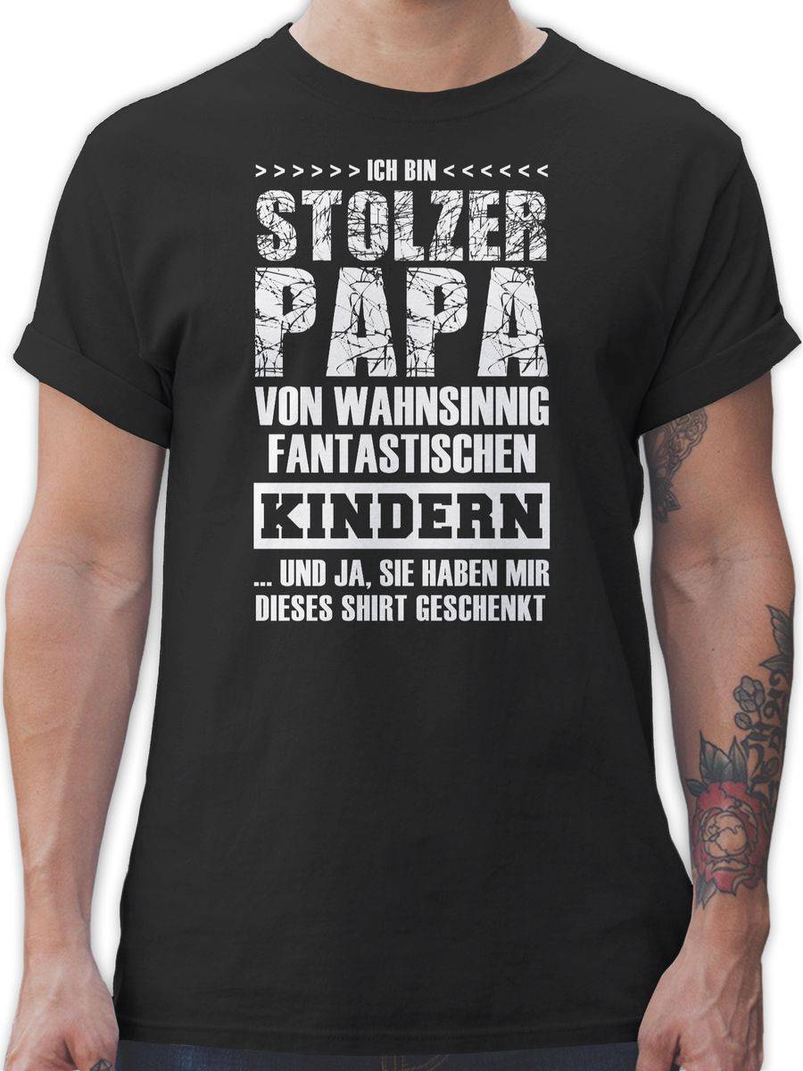 Shirtracer Stolzer Papa Fantastische Kinder: T-Shirt Gym Bag Shirtracer Super Rabatt