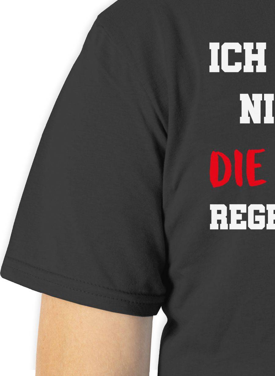 Shirtracer Ich rege mich nicht auf die anderen regen mich auf weiß: Tshirt Turnbeutel Shirtracer Black Friday Preise