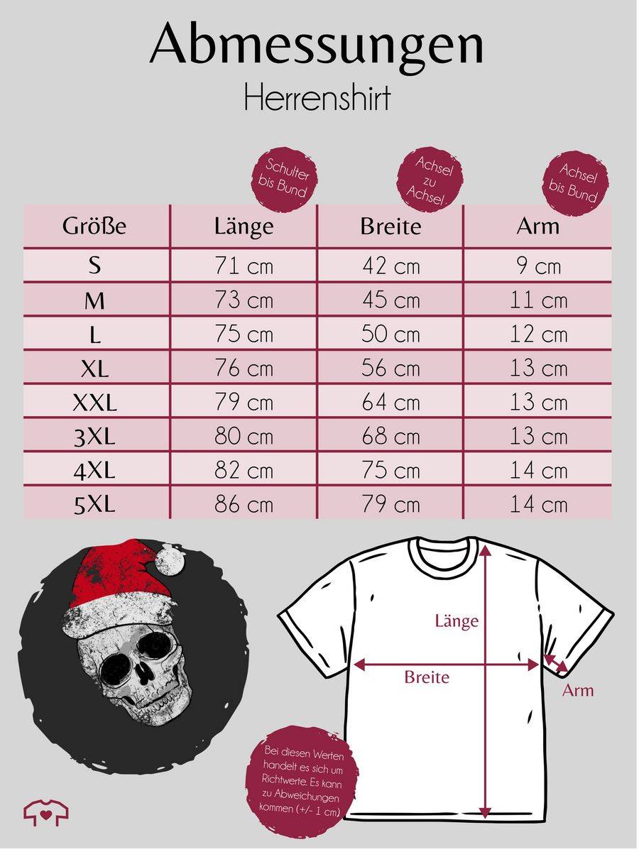 Shirtracer Totenkopf Weihnachtsmütze Vintage Shirts & Mehr Shirtracer 2025