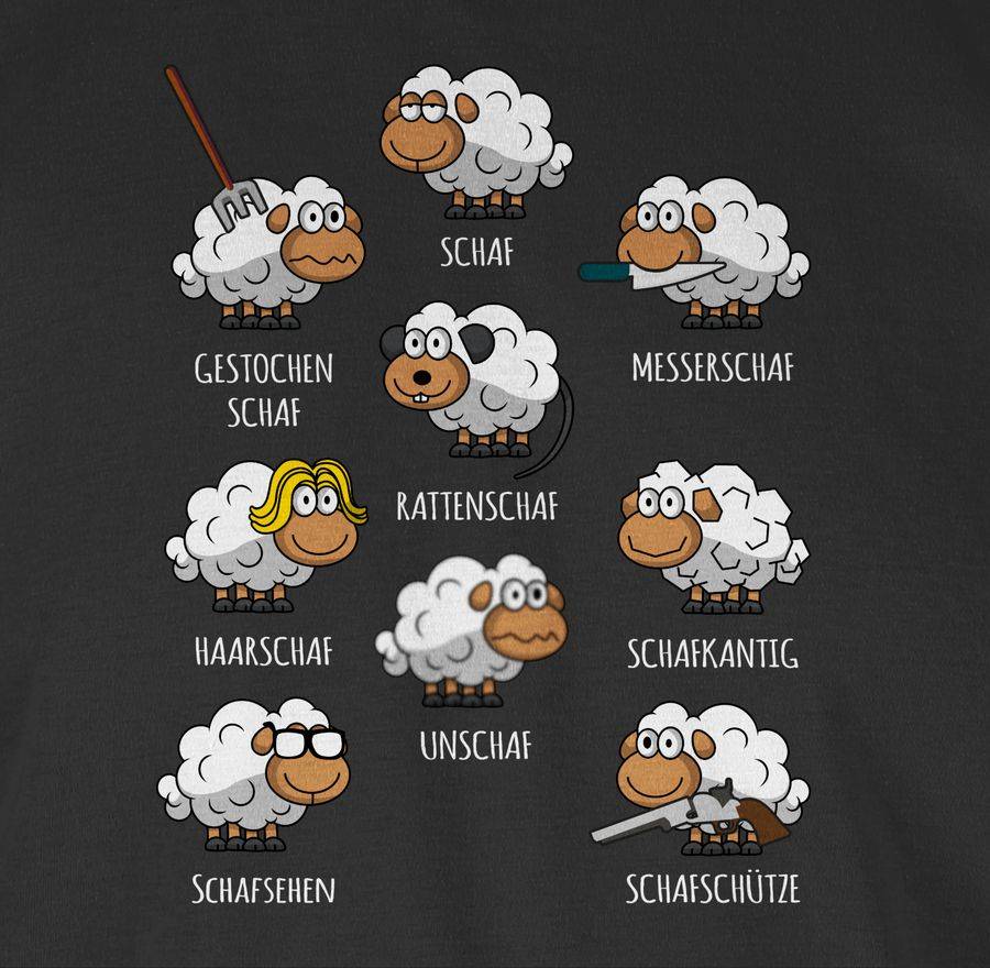 Shirtracer Schafe Schäfchen Schäfer Schaf Sheep Schafbauer Lustig Witzig: Tshirt Rucksack Shirtracer Online