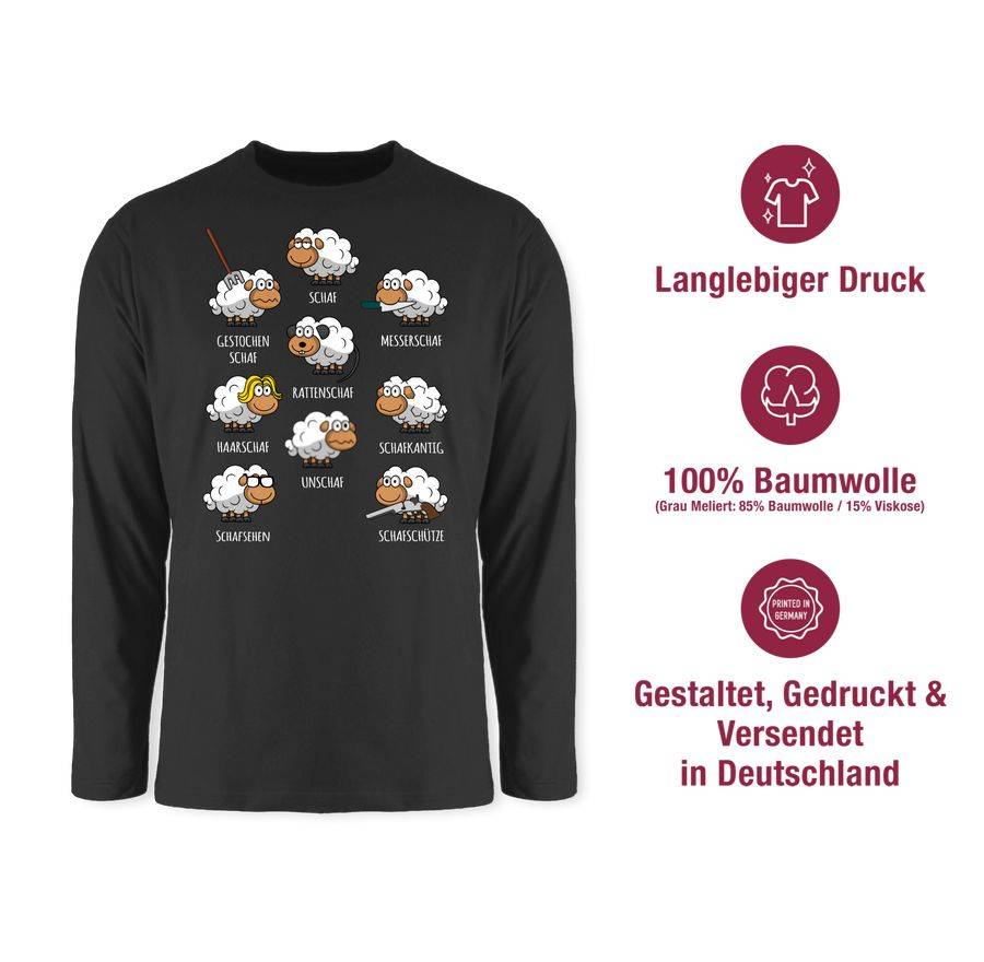 Shirtracer Schafe Schäfchen Schäfer Schaf Sheep Schafbauer Lustig Witzig: Tshirt Rucksack Shirtracer Online