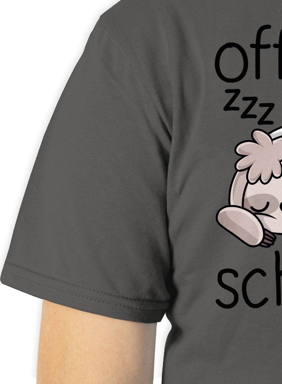 Shirtracer Offizielles Schlafshirt mit Faultier - schwarz Shirts & Mehr Shirtracer im Angebot