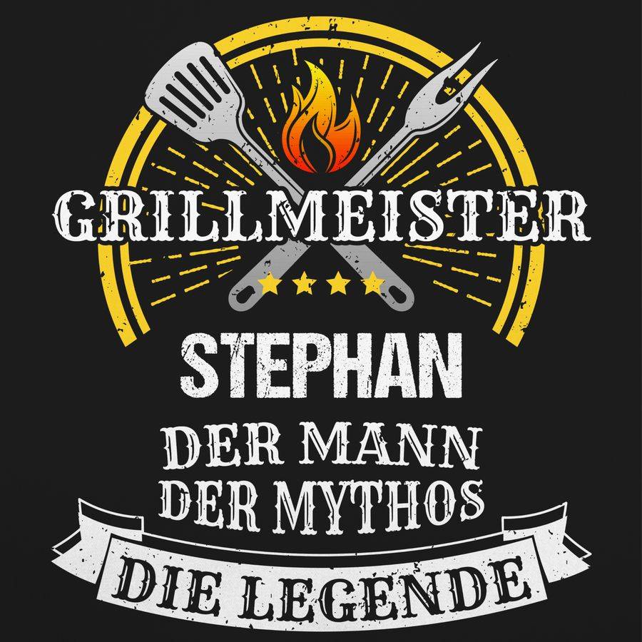 Shirtracer Grillmeister Mythos Die Legende mit Name - Vatertag Geburtstag Lustig Geschenk W Shirtracer Flash Sale