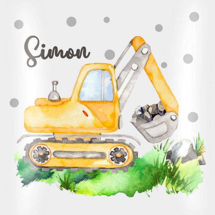Shirtracer Bagger Baggerfahrer Geschenk: T-Shirt Turnbeutel Shirtracer Osterangebot