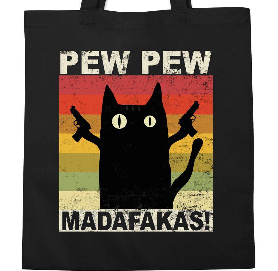Shirtracer Pew Pew Madafakas Katze Vintage hell Shirts & Mehr Shirtracer Bestseller