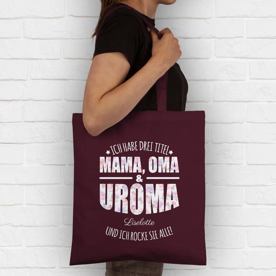 Shirtracer Ich habe drei Titel Mama, Oma und Uroma - Uromas Geschenke Muttertag Urgroßmutte Shirtracer Saisonale Angebote