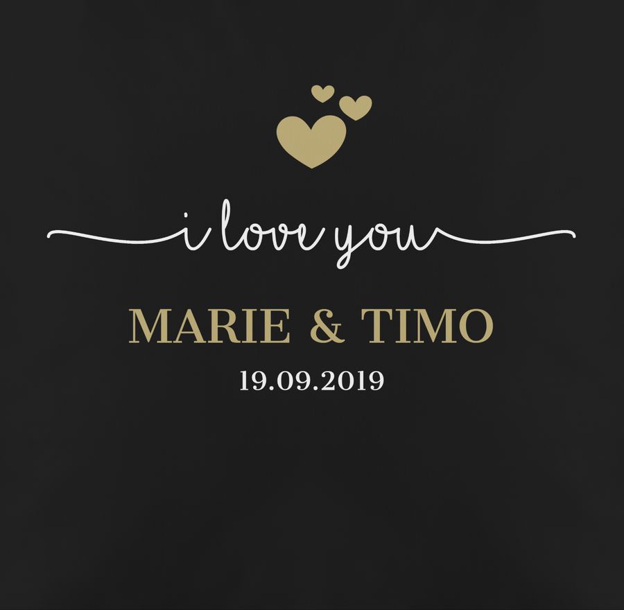 Shirtracer I Love You mit Namen Datum Shirts & Mehr Shirtracer Super Sparpreis