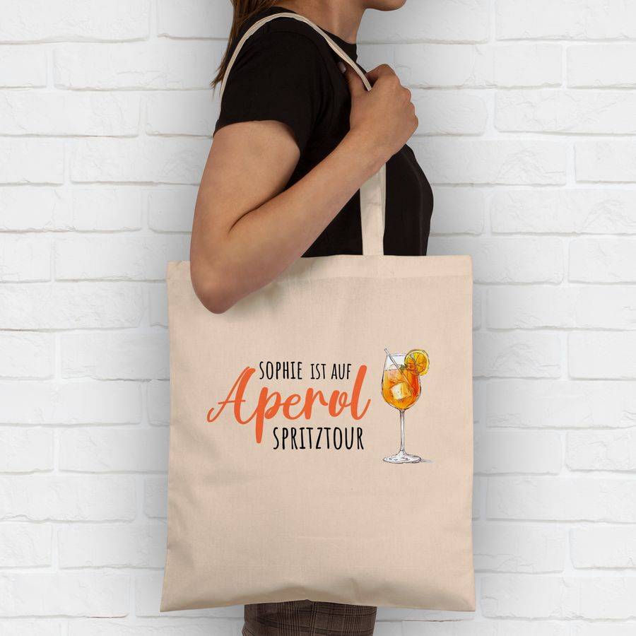 Shirtracer Ist auf Aperol mit Name Spritztour - Mädelsabend JGA Mallorca Mädelsausflug: T-S Shirtracer Kostenlose Rückgabe