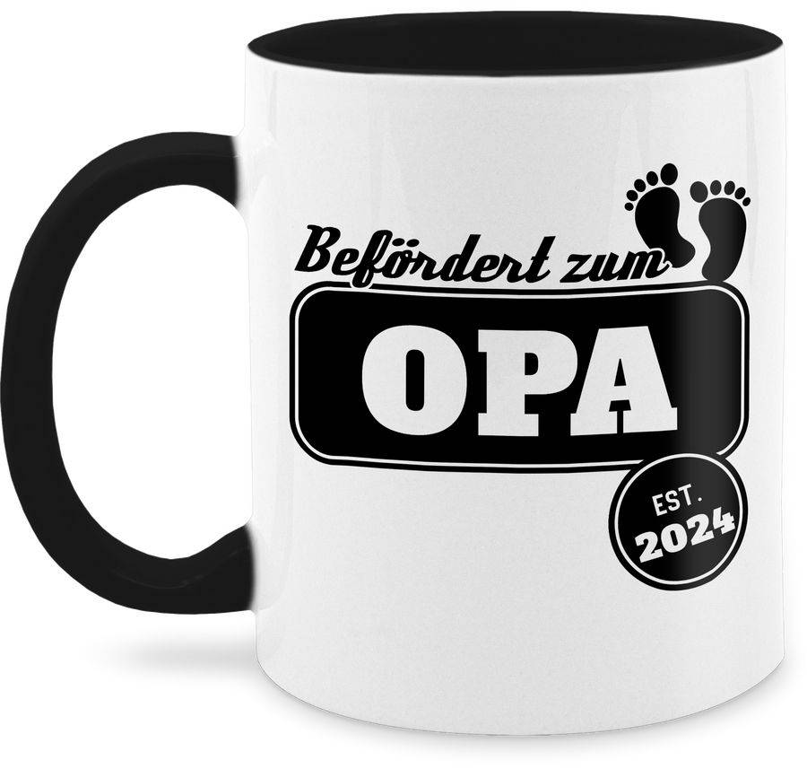 Shirtracer Befördert zum Opa est. 2024: Tshirt Gym Bag Shirtracer