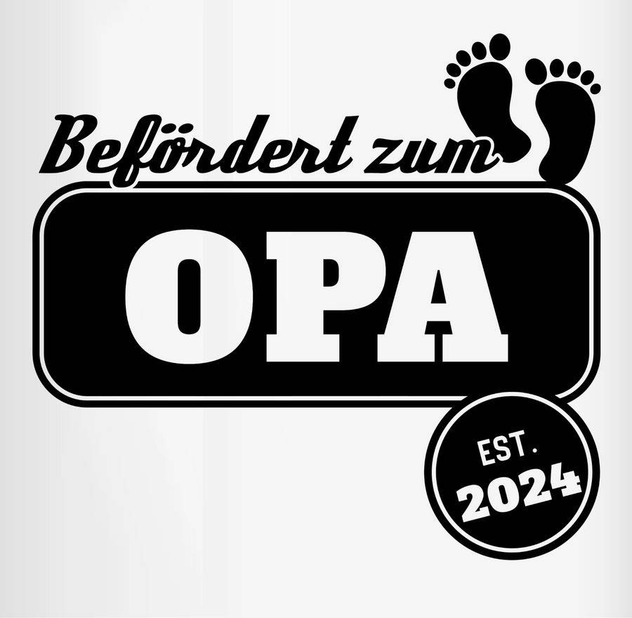 Shirtracer Befördert zum Opa est. 2024: Tshirt Gym Bag Shirtracer Letzte 2 Tage