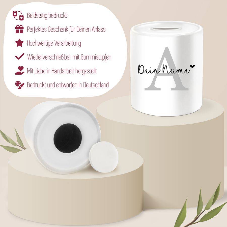 Shirtracer Buchstabe Name anpassbar Herzchen Shirts & Mehr Shirtracer Sonderangebot der Fabrik