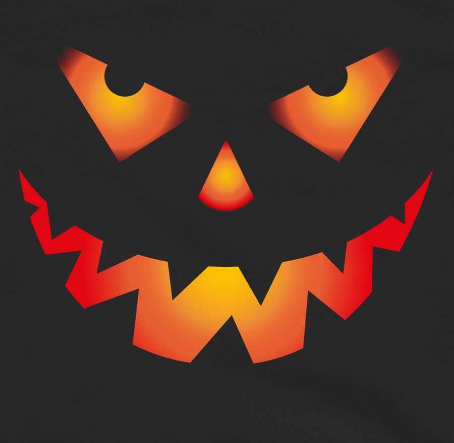 Shirtracer Halloween Kürbis Gesicht Gruseliger Kürbisgesicht Gruselig Böse Shirts & Mehr Shirtracer Fabrikladen