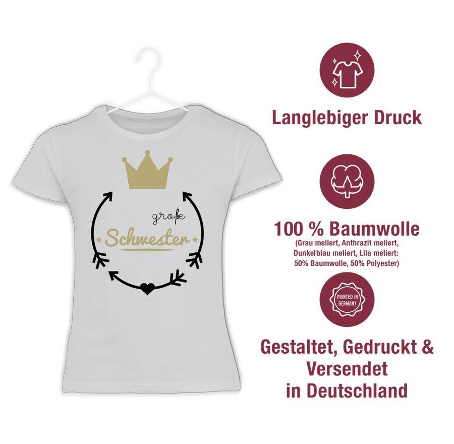 Shirtracer Große Schwester - Krone Shirts & Mehr Shirtracer Black Friday Preise