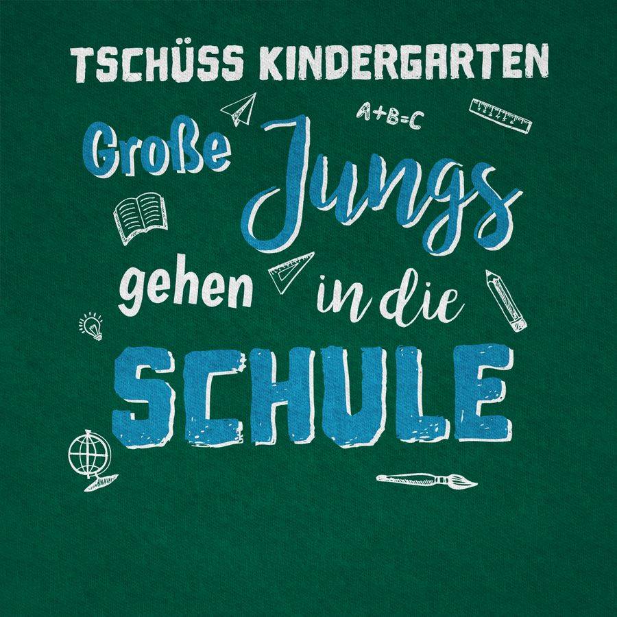 Shirtracer Tschüss Kindergarten Große Jungs: T-Shirt Turnbeutel Shirtracer Blitzverkäufe