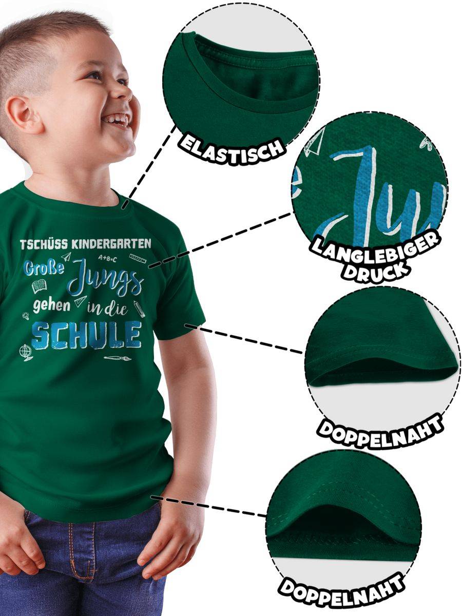Shirtracer Tschüss Kindergarten Große Jungs: T-Shirt Turnbeutel Shirtracer Blitzverkäufe