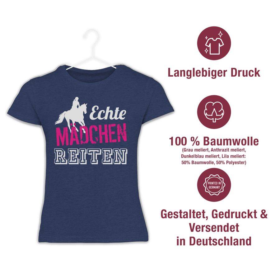 Shirtracer Echte Mädchen reiten Shirts & Mehr Shirtracer Rabatt
