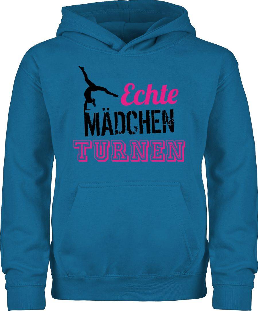 Shirtracer Echte Mädchen turnen fuchsia - schwarz: T-Shirt Turnbeutel Shirtracer Begrenztes Angebot