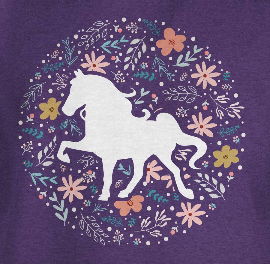 Shirtracer Pferd mit Blumen: T-Shirt Rucksack Shirtracer Cyber Monday