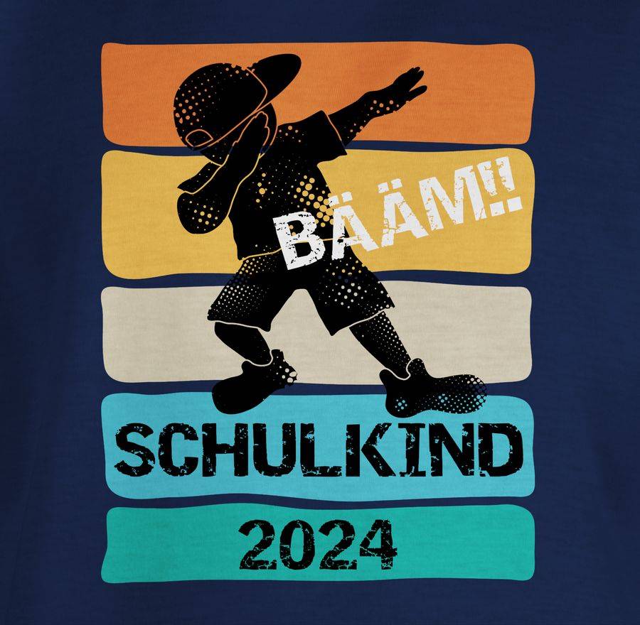 Shirtracer Bääm! Schulkind 2024 Shirts & Mehr Shirtracer Weihnachtsangebot