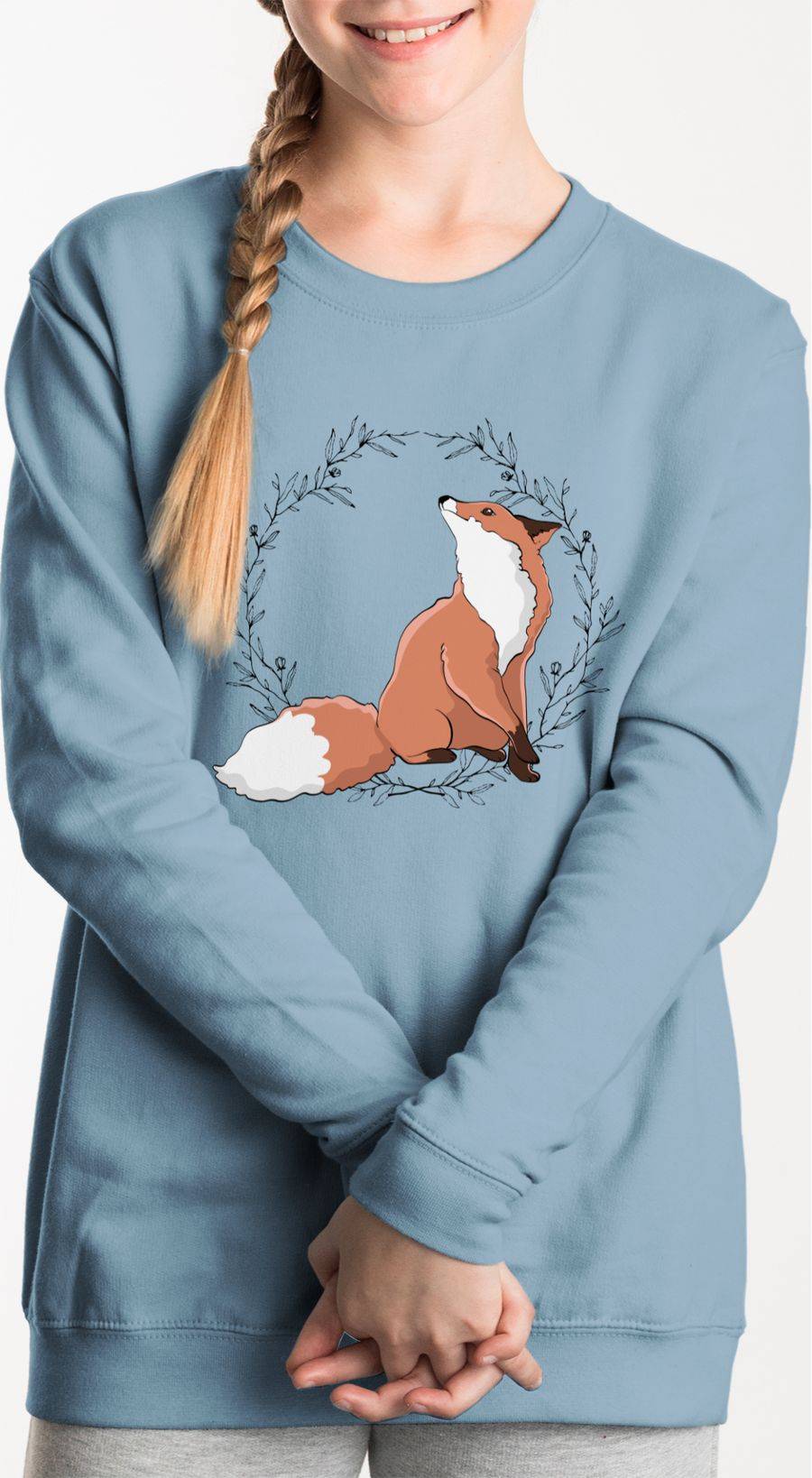 Shirtracer Fuchs mit Blumenkranz: Tshirt Rucksack Shirtracer Osterangebot