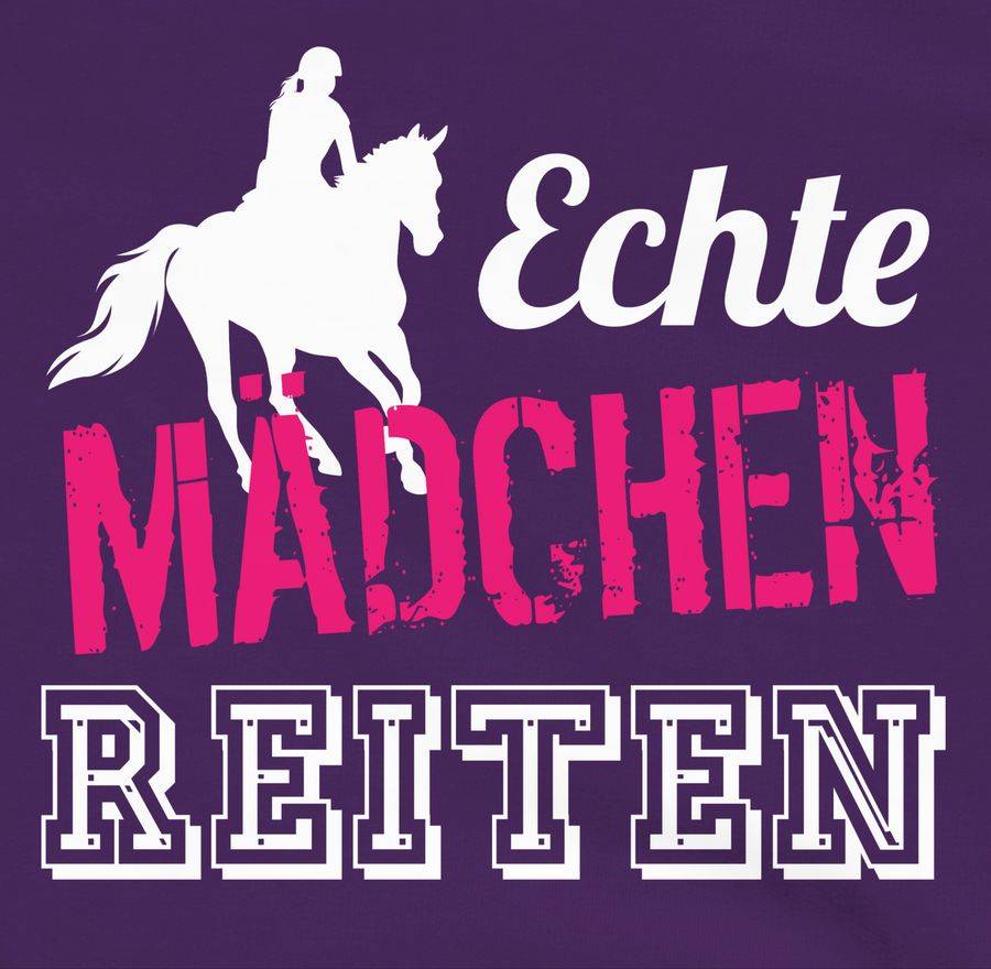 Shirtracer Echte Mädchen reiten Shirts & Mehr Shirtracer Top Angebot