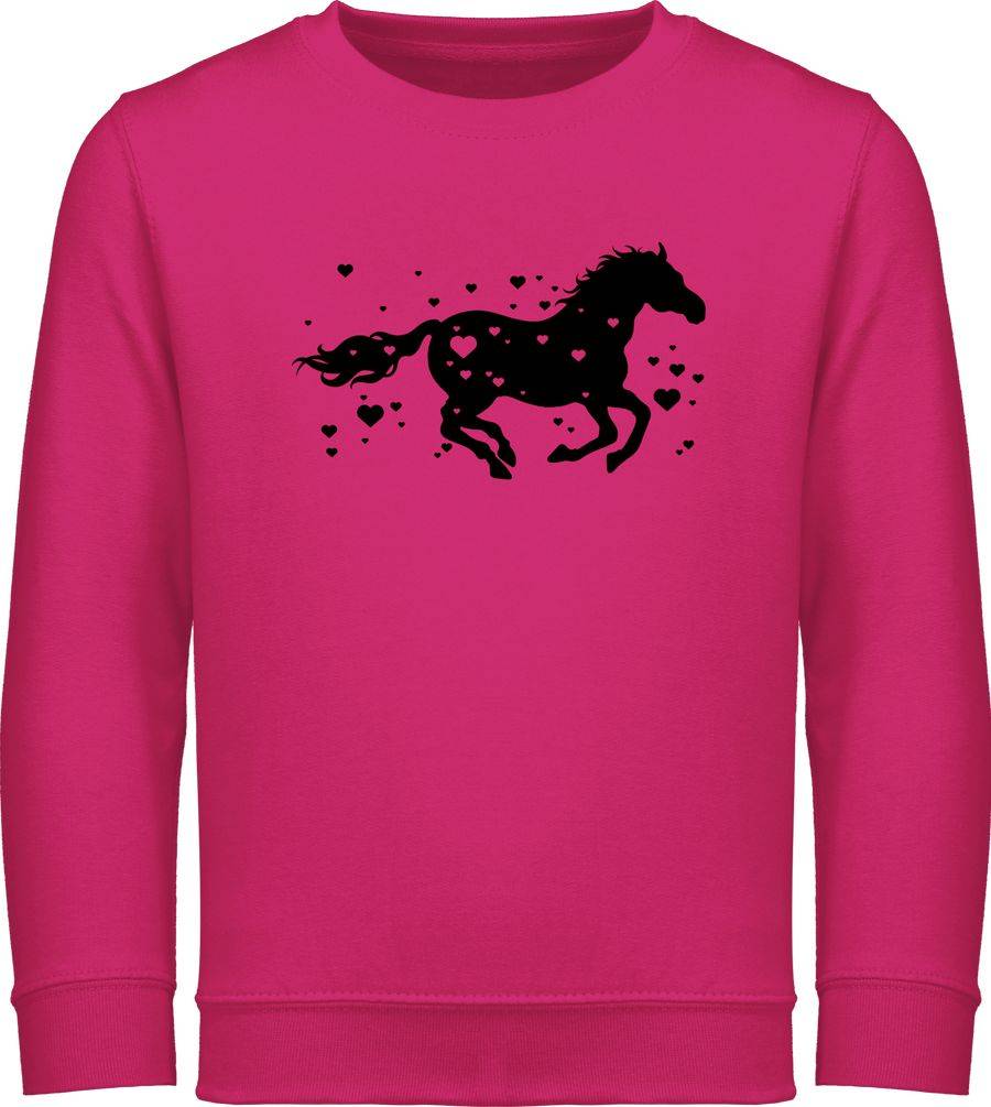 Shirtracer Pferd mit Herzen schwarz Shirts & Mehr Shirtracer