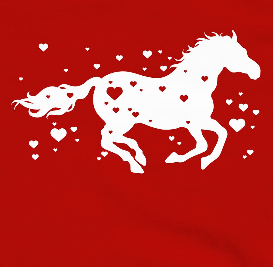Shirtracer Pferd mit Herzen Shirts & Mehr Shirtracer Neuheiten