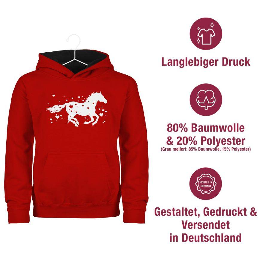 Shirtracer Pferd mit Herzen Shirts & Mehr Shirtracer Neuheiten