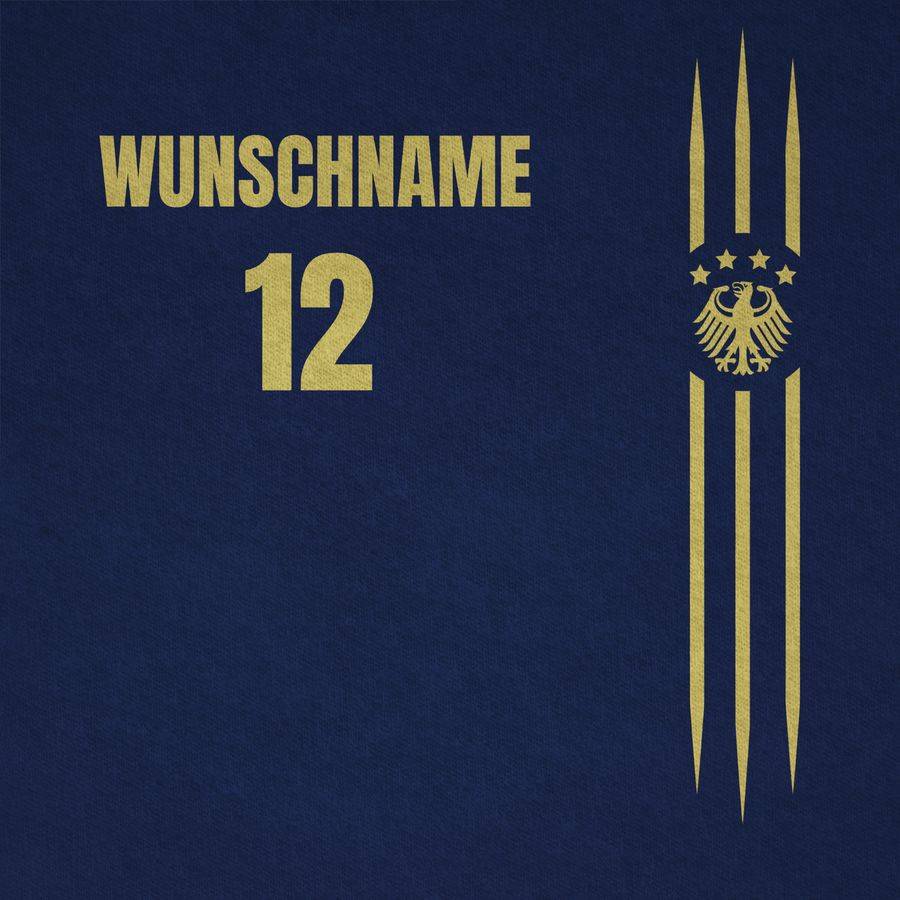 Shirtracer Deutschland Gold Name und Nummer - anpassbar Shirts & Mehr Shirtracer Sonderangebote