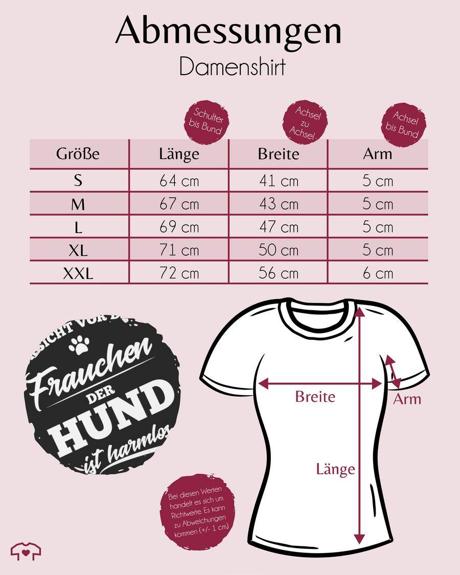 Shirtracer Vorsicht vor dem Frauchen der Hund ist harmlos Shirts & Mehr Shirtracer Riesige Ersparnisse